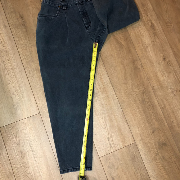 VTG LL bean Jeans Womens 10 Blue Double L Relaxed Fit High Rise Tapered Leg Y2K - Picture 9 of 10
